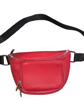 Forever 21 Red Faux Leather Belt Bag / Fanny Pack — New Without Tags